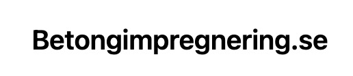 Betongimpregnering